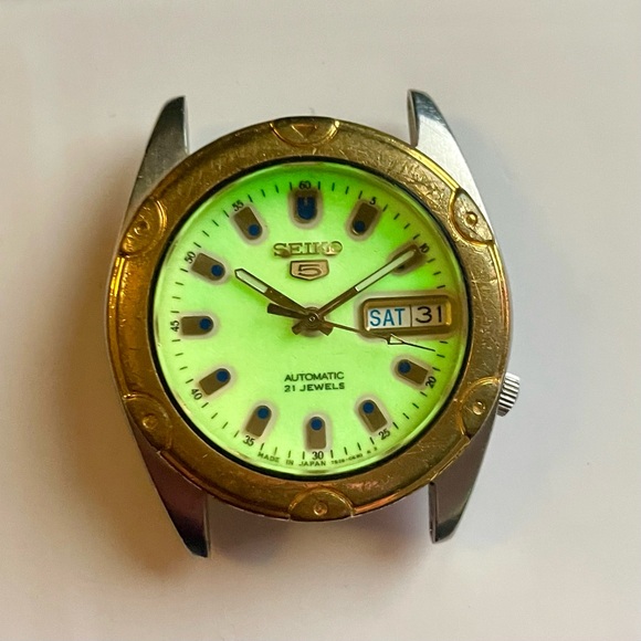 Seiko 5 Vintage 1997 Automatic Full Lume Dial 7S26-6030 -  Needs Regulation - Picture 14 of 14